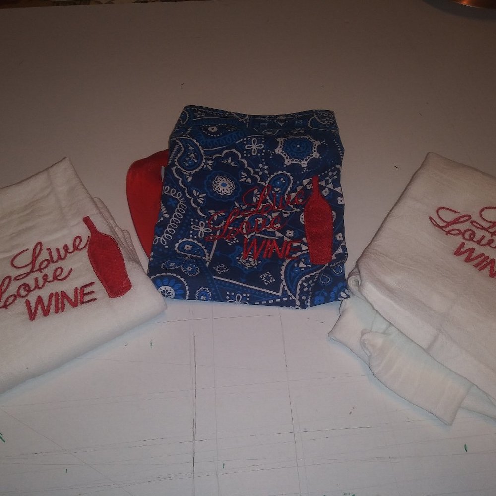 Wine Bottle Gift Bag set